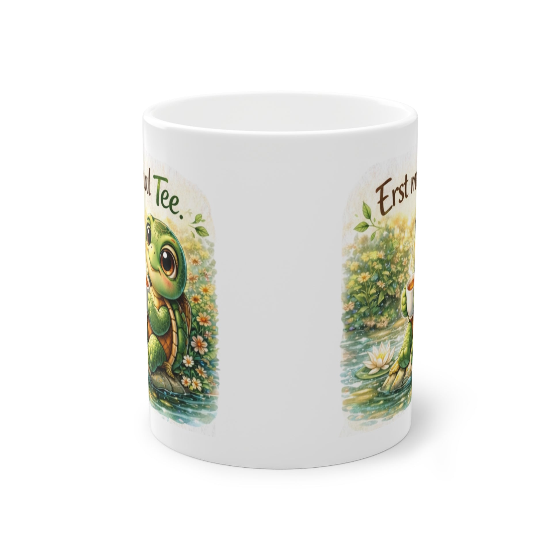 Entspannungs Tasse mit Schildkröte Natur Motiv
