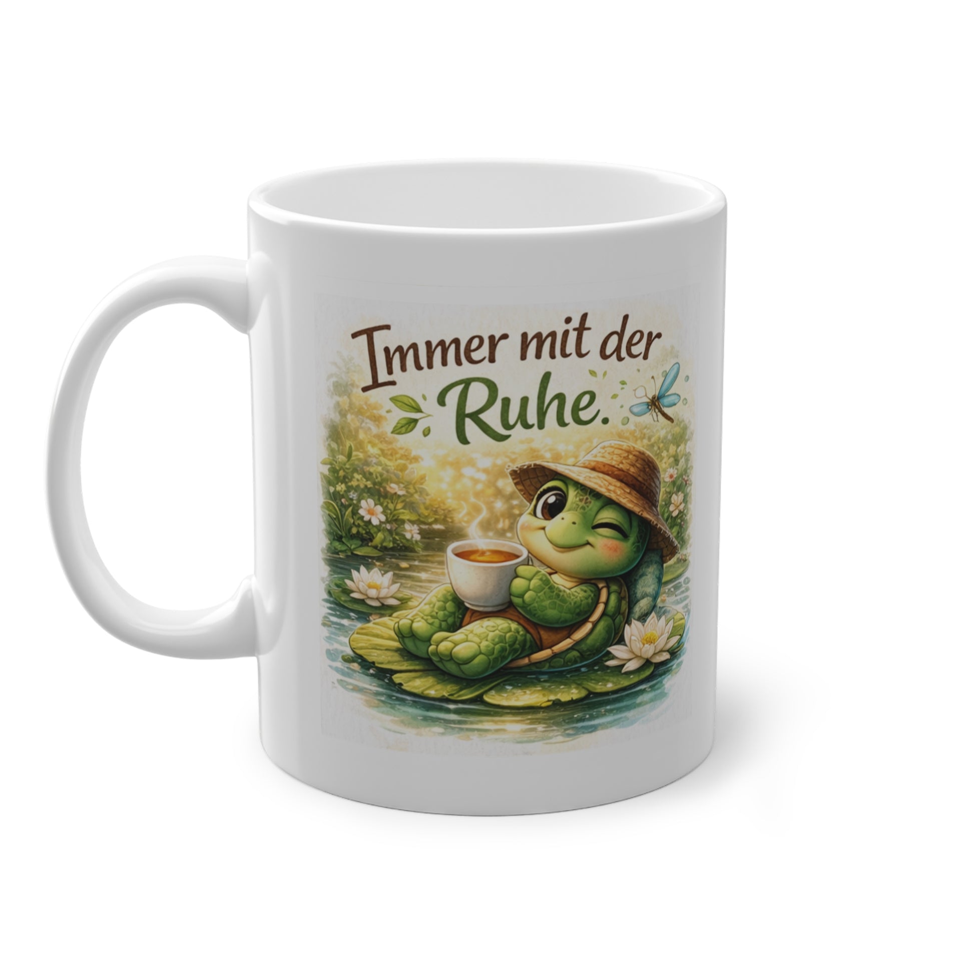 schildkröte tasse immer mit der ruhe design