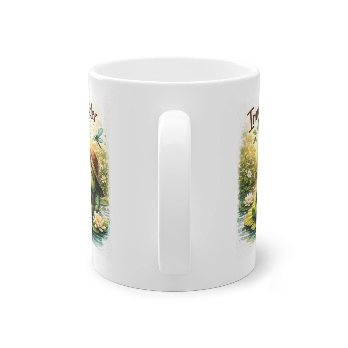 achtsamkeit tasse mit süßem tier motiv