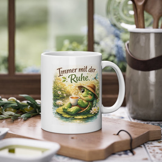 tee tasse in ruhiger küchen szene