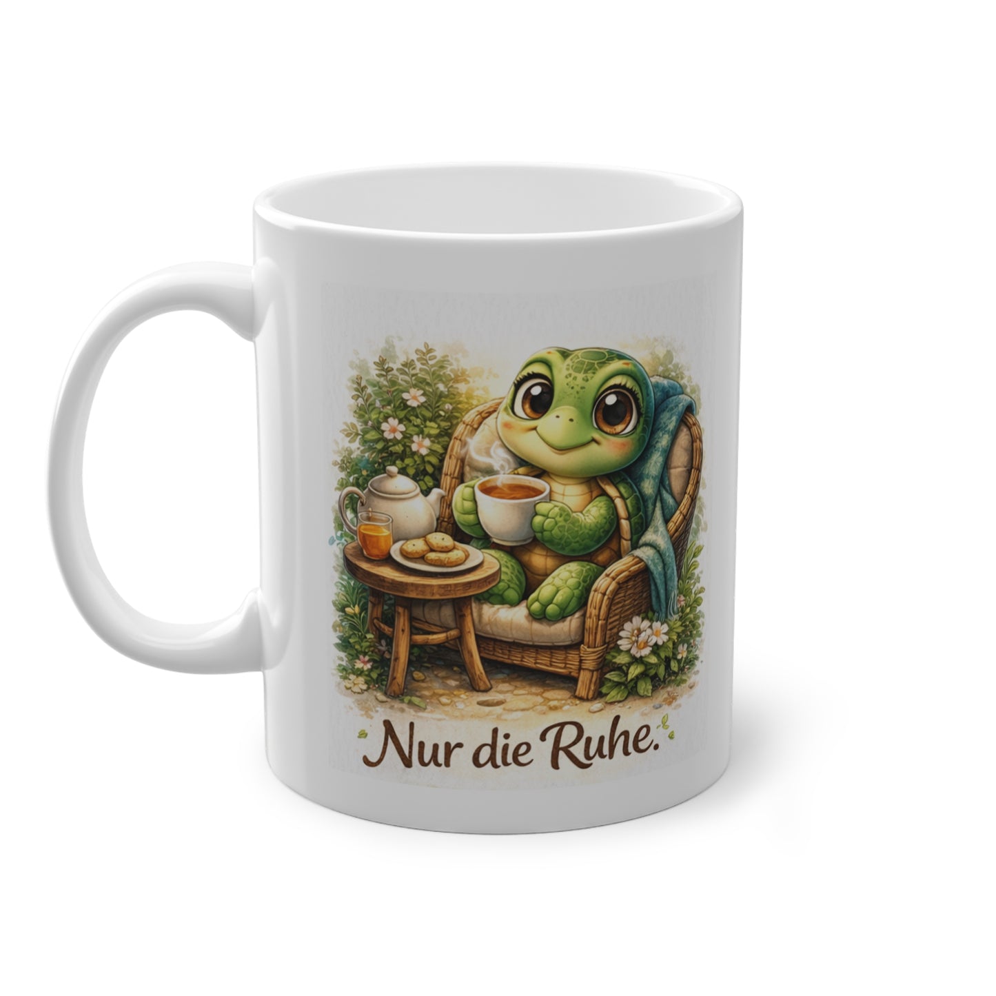 schildkröte tasse nur die ruhe spruch