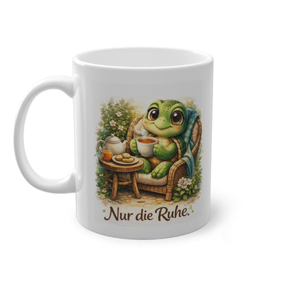 schildkröte tasse nur die ruhe spruch