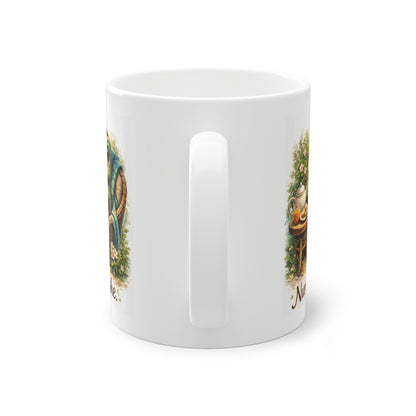 achtsamkeit tasse mit tee und ruhigem motiv