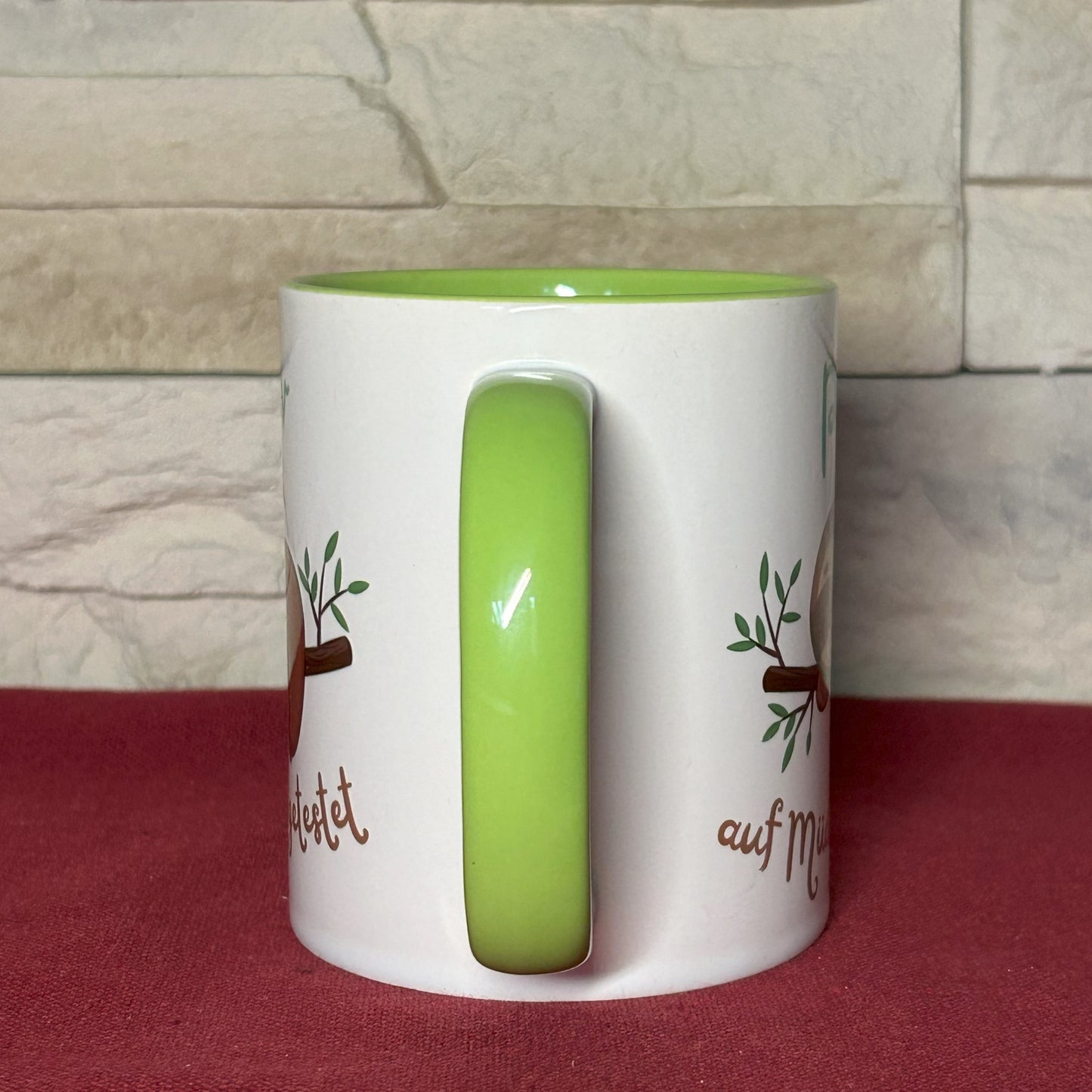 Tasse „Positiv auf Müdigkeit getestet“