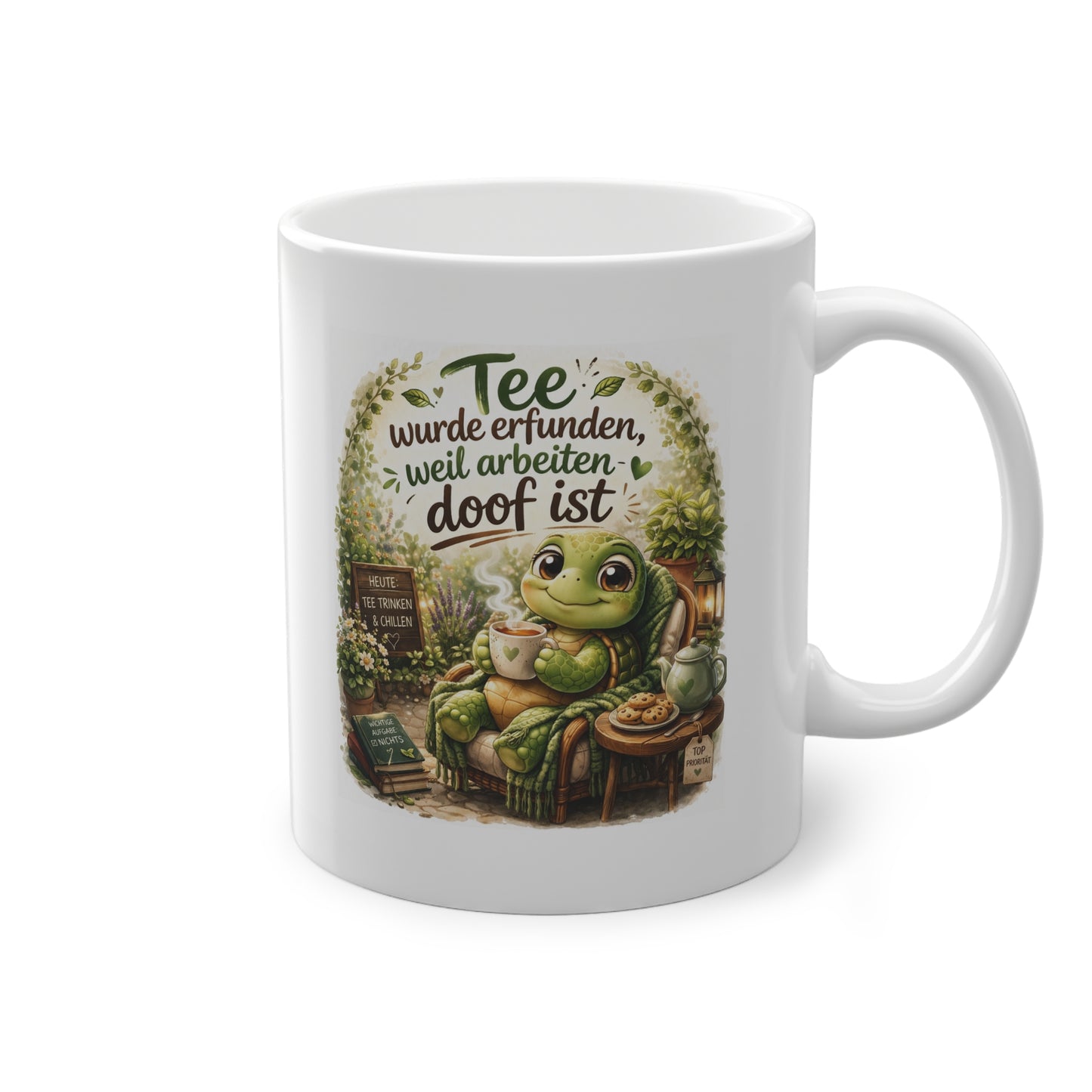 humor tasse mit spruch tee wurde erfunden