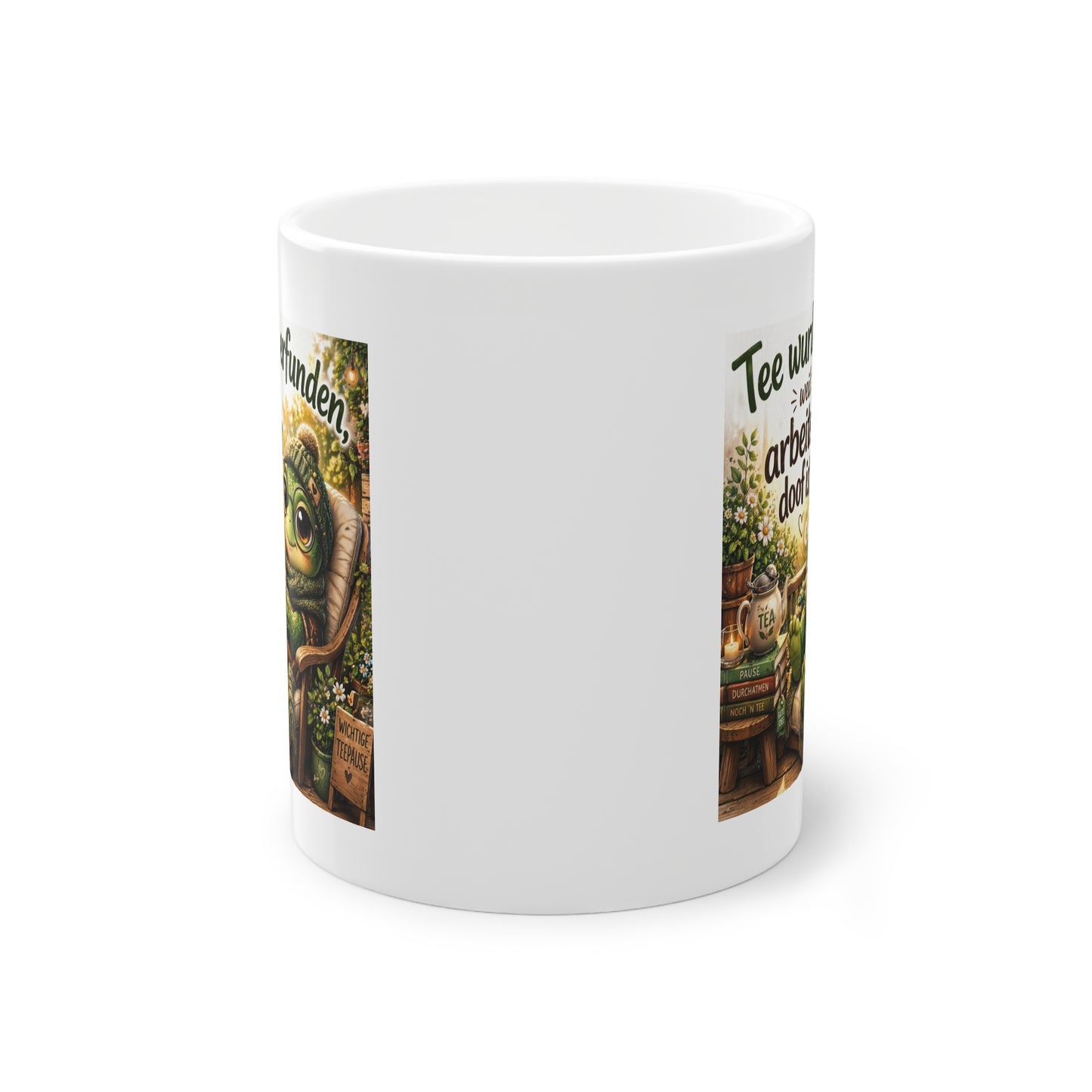Lustige Schildkröten Tasse - Tee wurde erfunden weil Arbeiten doof ist 2 Tasse – Lustige Schildkröte Tee Geschenk (Kopie)