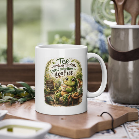 gemütliche tee tasse in küche szene